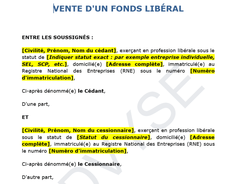 Vente d’un fonds libéral : transmettre une activité professionnelle