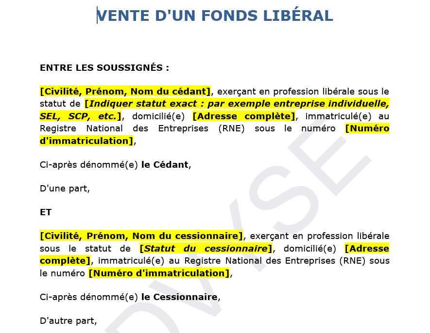 Vente d’un fonds libéral : transmettre une activité professionnelle