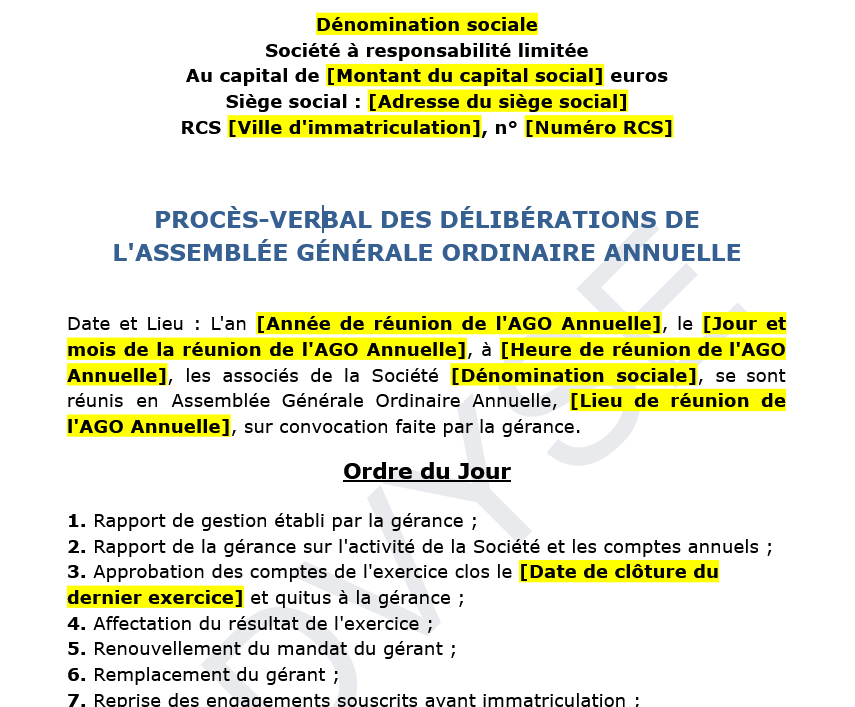 Rapport de gérance d’une SARL : obligations et rédaction