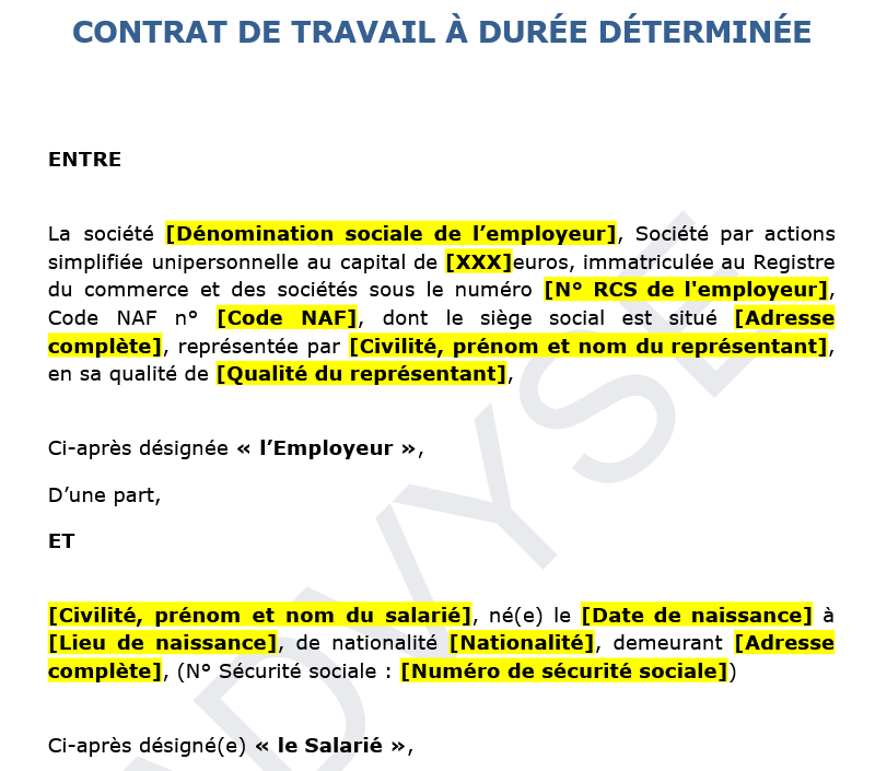 CDD – Accroissement temporaire de l’activité : cadre légal