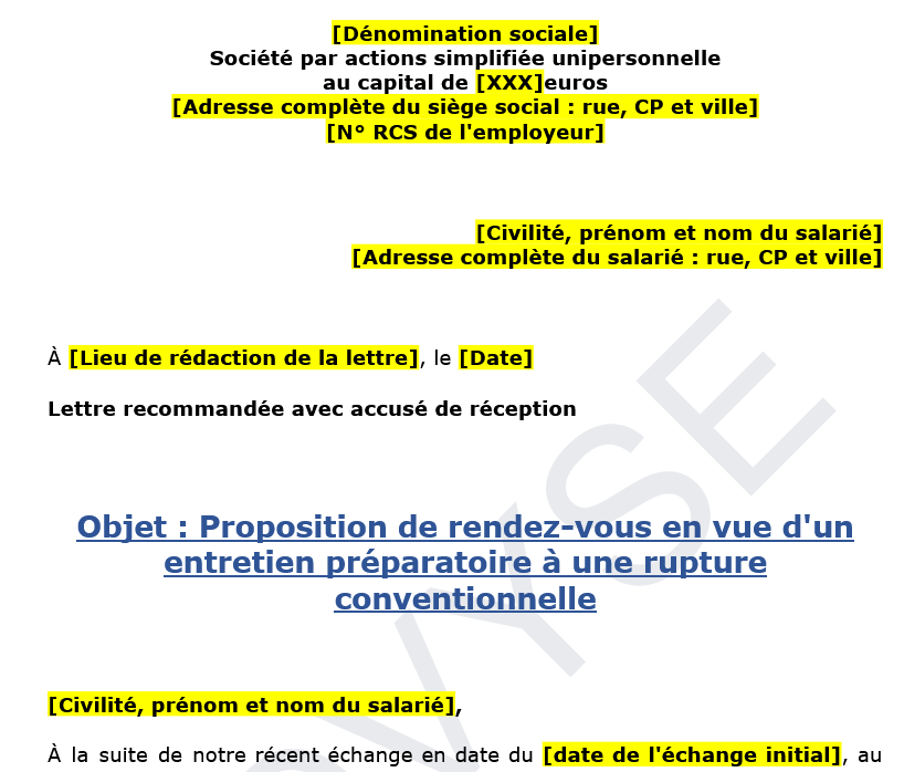 Entretien de rupture conventionnelle : organiser le rendez-vous