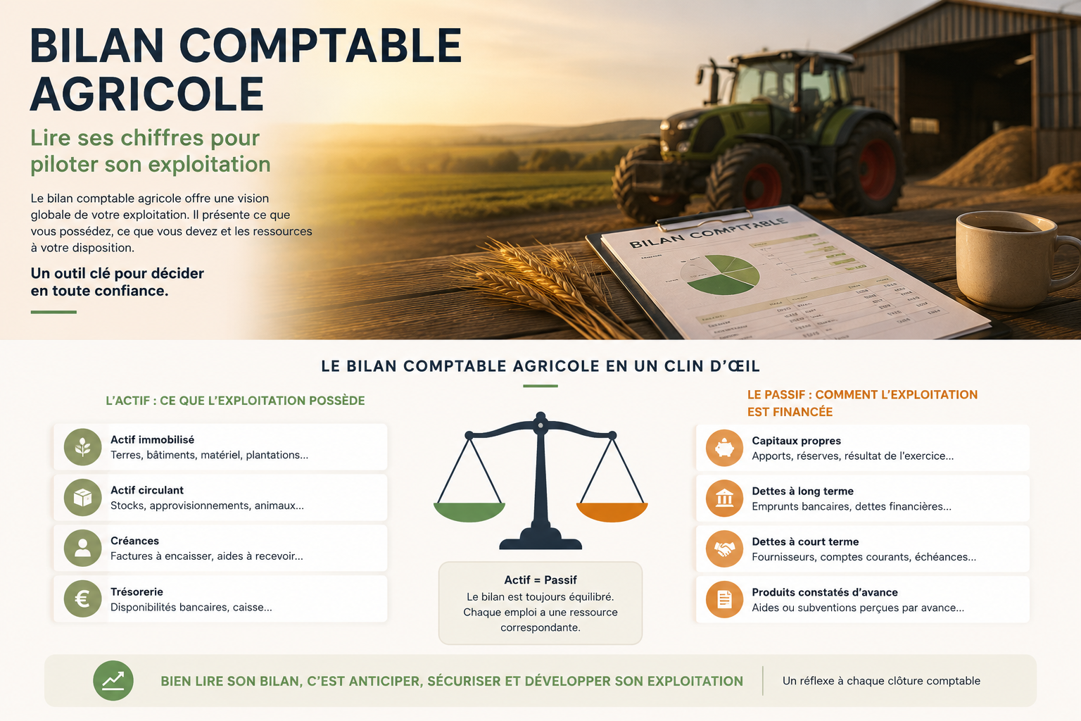 Par où commencer la lecture d’un bilan agricole ?