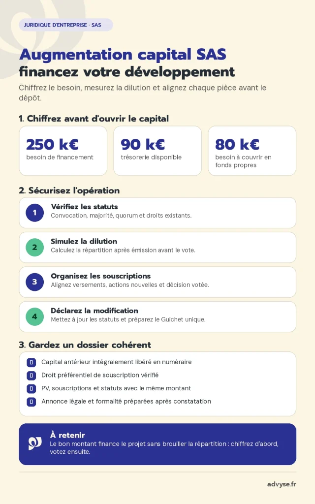 augmentation capital SAS