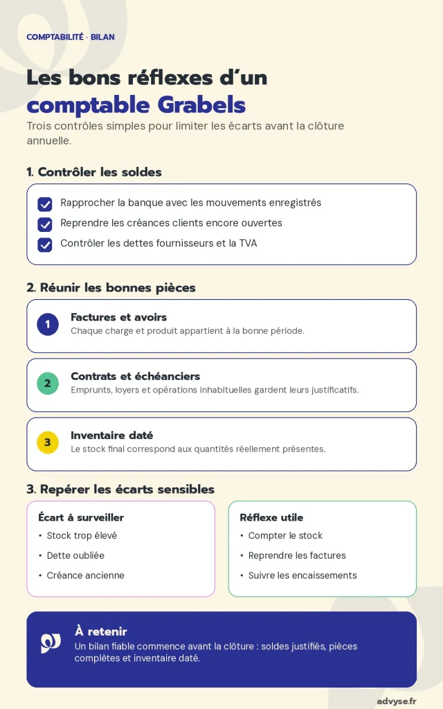 Quels postes votre comptable Grabels contrôle-t-il avant le bilan ?