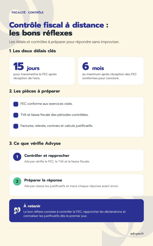 contrôle fiscal à distance 2026 Advyse