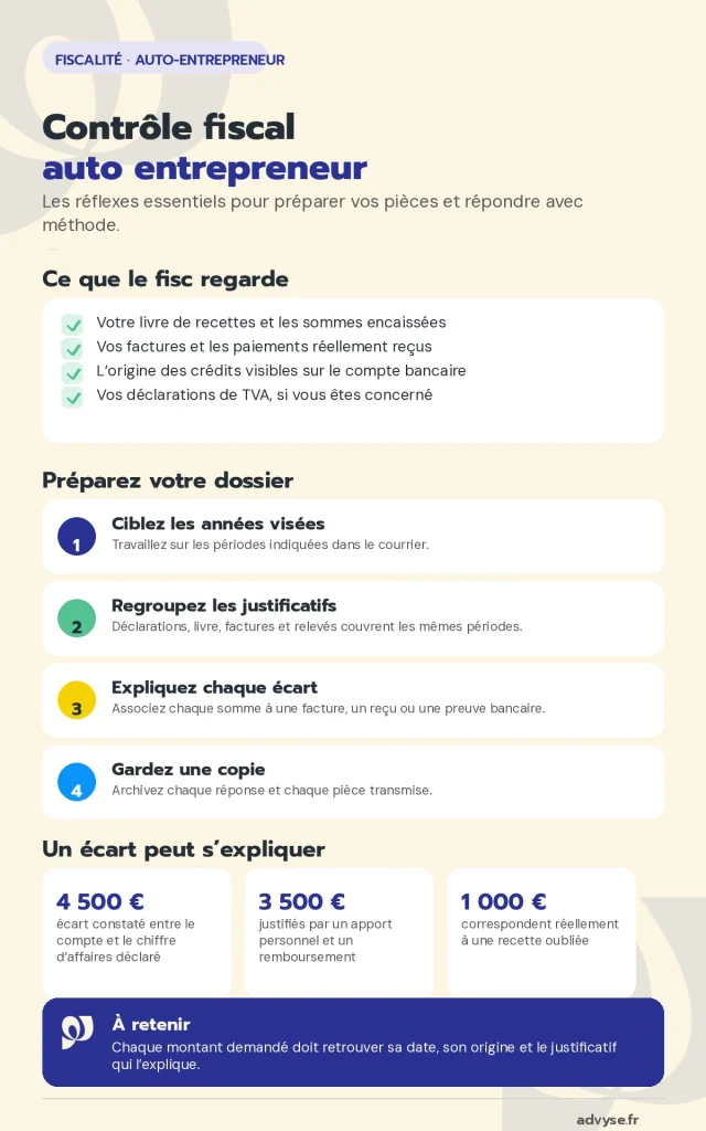 auto entrepreneur : préparer controle fiscal