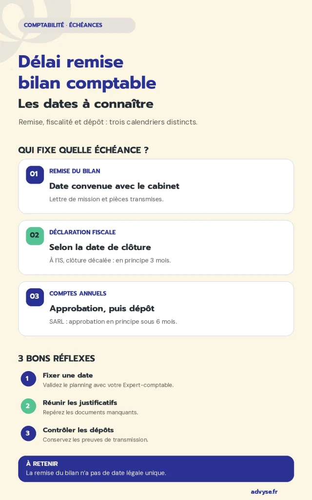 Délai de remise du bilan comptable
